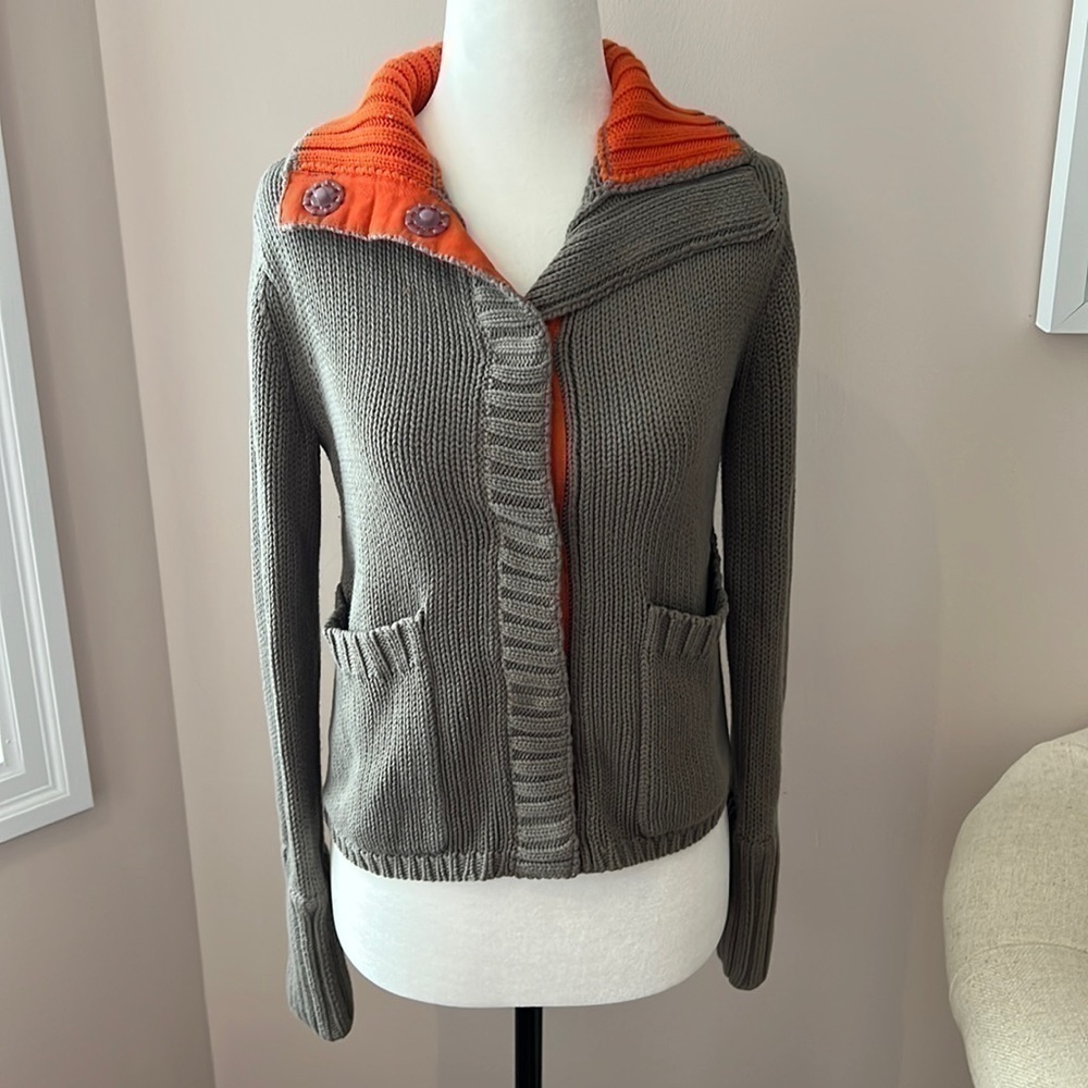 MODA International l Cotton Blend Long Sleeve Cardigan